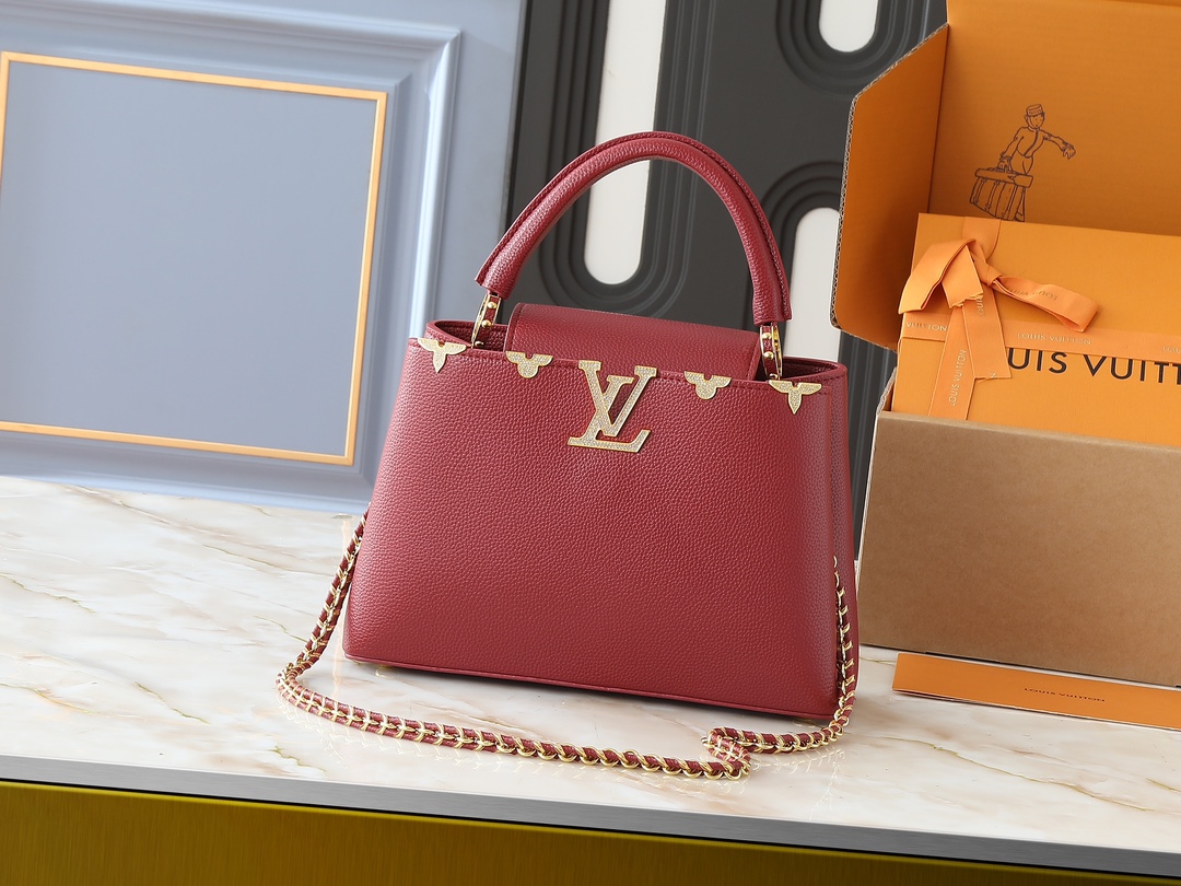 LV Classic Handbag Monogram Canvas Interior Pocket Everyday Carry Luxury